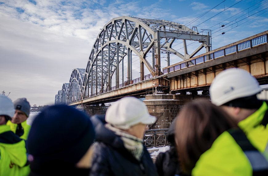 Construction of the Rail Baltica Bridge over the Daugava River Commences in Riga 